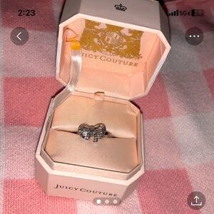 Juicy couture bow ring designer fall casual jewelry y2k Boho classic